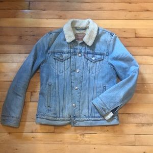 Levi’s Light Wash Shearling Jacket